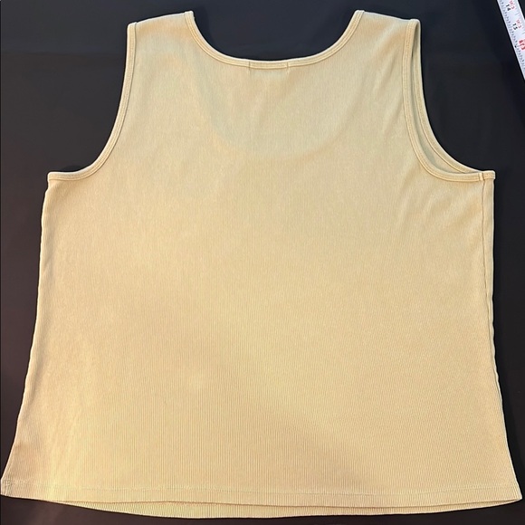 Lauren Ralph Lauren Light Green Women's Plus Tank Top, Size 3X - Picture 7 of 8